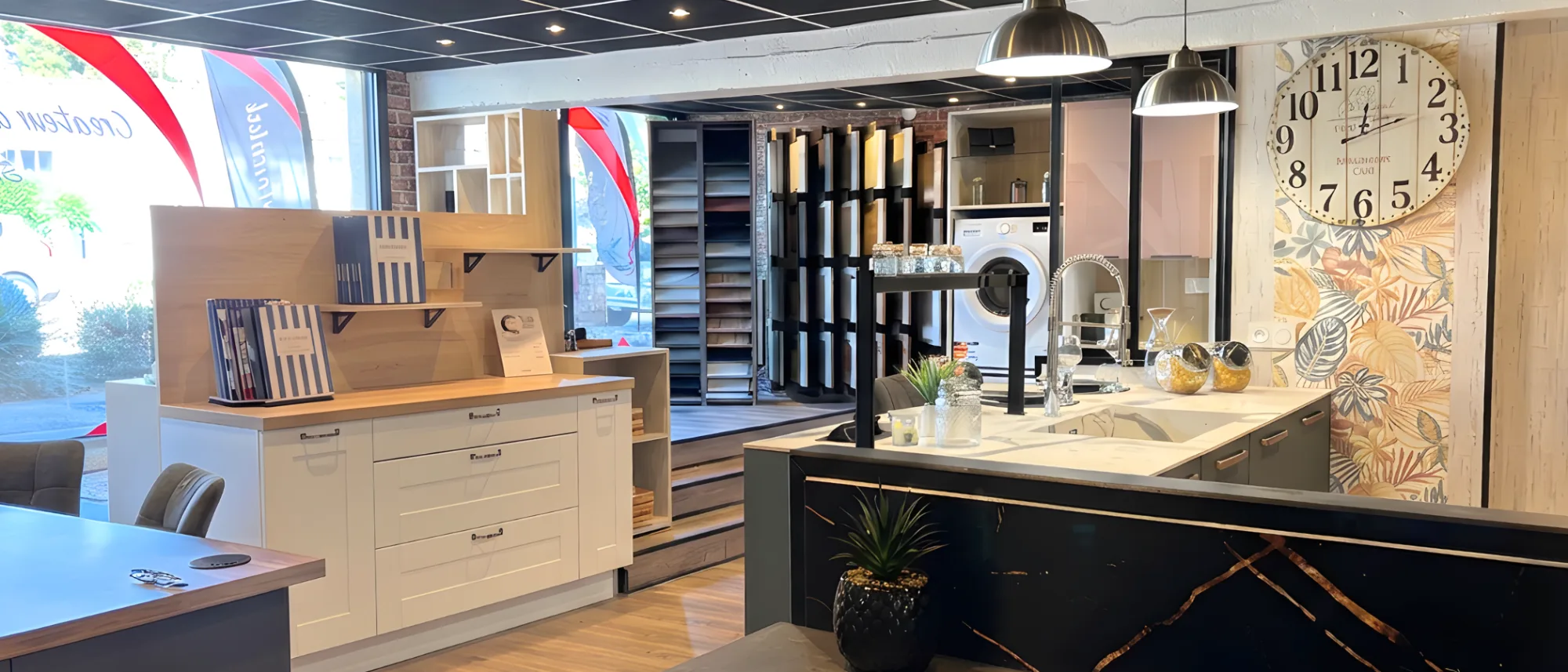 vue d'ensemble du showroom